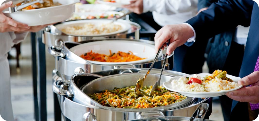 Corporate catering food