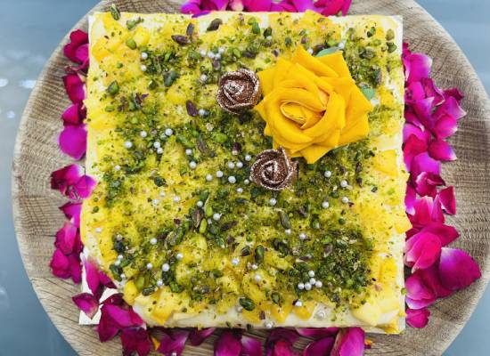 mango sandesh cake