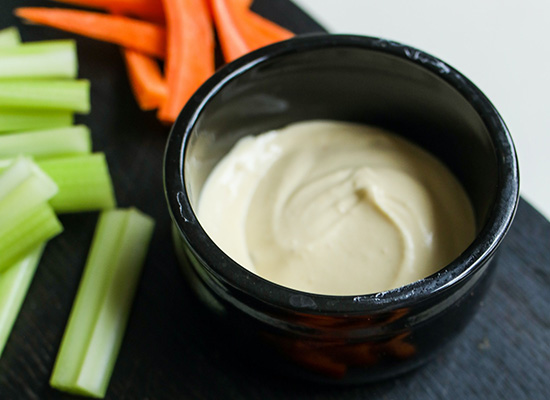 Carrot Sticks with Hummus