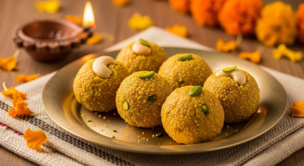 Besan or Rava Laddoo